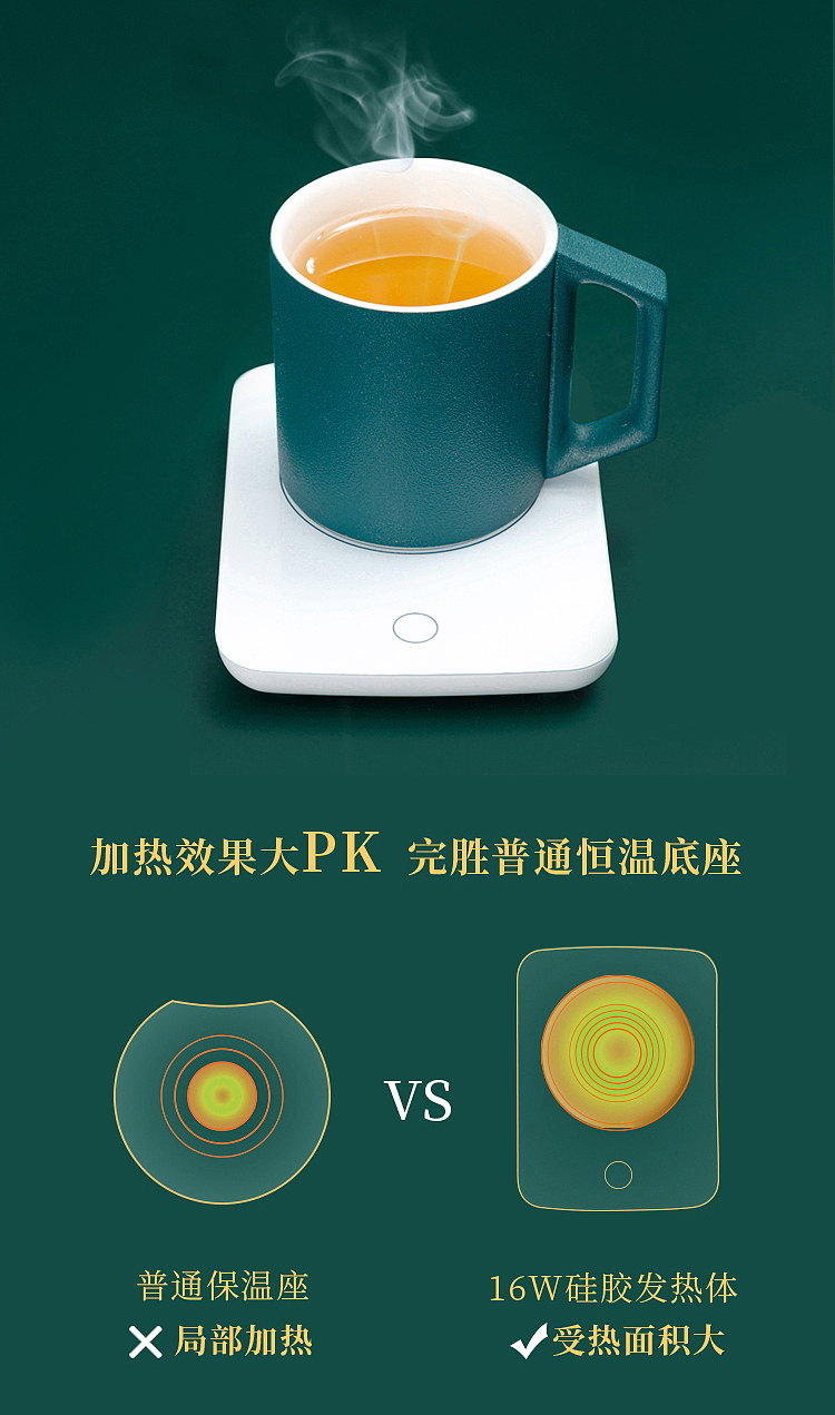 宅家养生，人走茶不凉 泊喜X故宫宫廷文化·揽月恒温杯